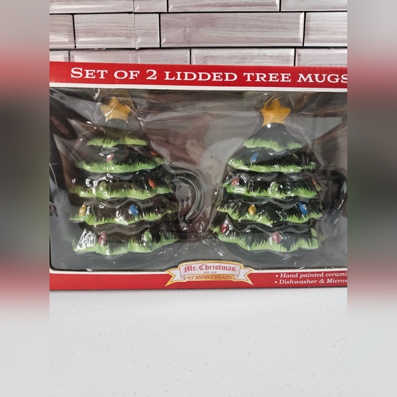 Mr. Christmas Lidded Tree Mug Set - Picture 2 of 10